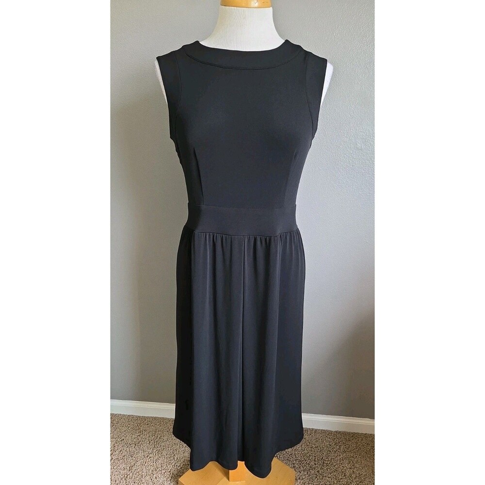 NWT Talbots Size 4 Black Sleeveless Dress - Knee Length Business Cocktail